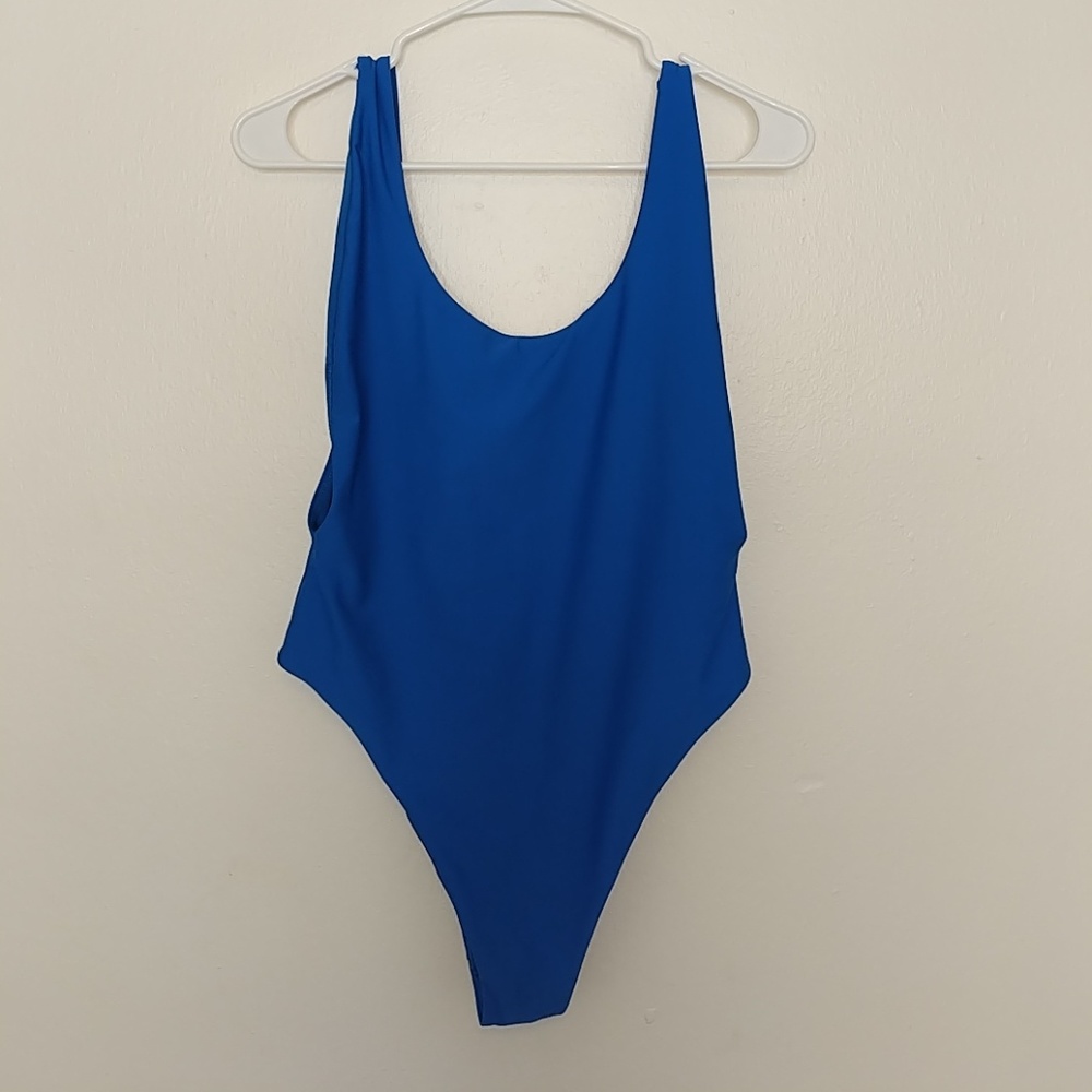 NEW PLUNGE bright blue one piece